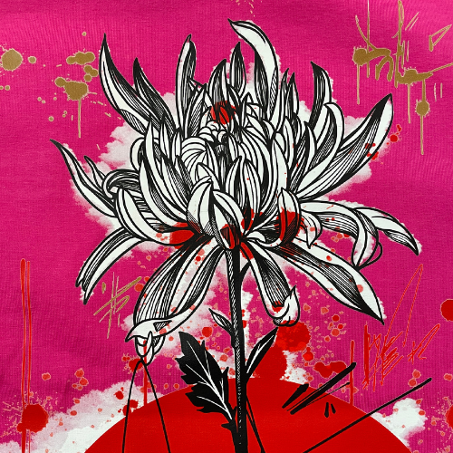 T-shirt SKKARABE.E Rose – Œuvre “IMMORTEL"