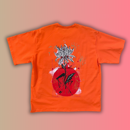 T-shirt SKKARABE.E Orange – Œuvre “IMMORTEL"