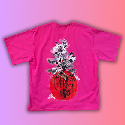 T-shirt SKKARABE.E Rose – Œuvre “SAKURA"