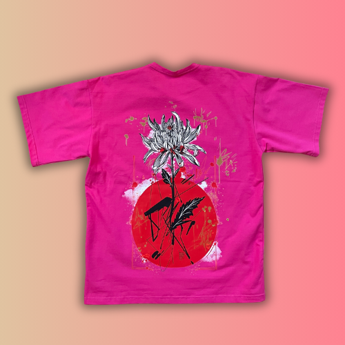 T-shirt SKKARABE.E Rose – Œuvre “IMMORTEL"