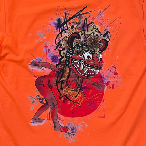 T-shirt SKKARABE.E Orange – Œuvre “DANCE"
