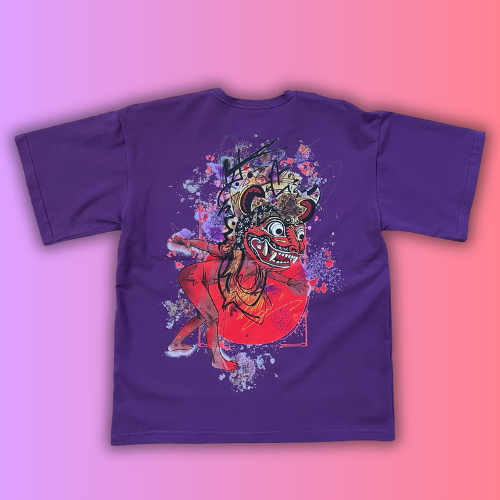 T-shirt SKKARABE.E Violet – Œuvre “DANCE"