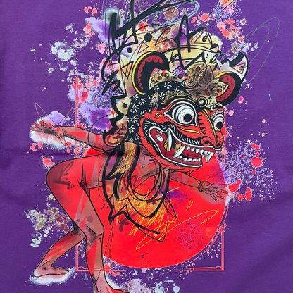 T-shirt SKKARABE.E Violet – Œuvre “DANCE"