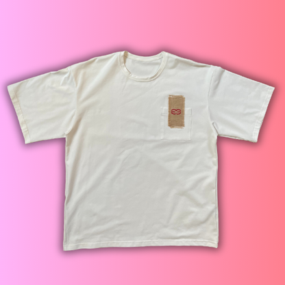 T-shirt SKKARABE.E Blanc – Œuvre “KOÏ"