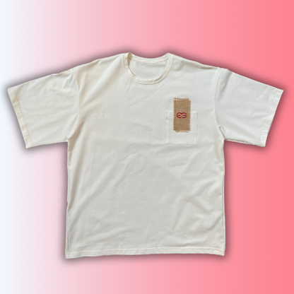 T-shirt SKKARABE.E Blanc – Œuvre “IMMORTEL"