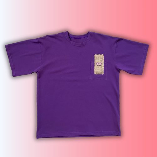 T-shirt SKKARABE.E Violet – Œuvre “KOÏ"