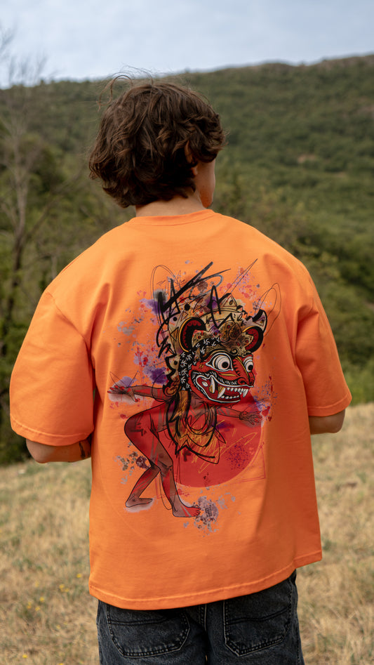 T-shirt SKKARABE.E Orange – Œuvre “DANCE"