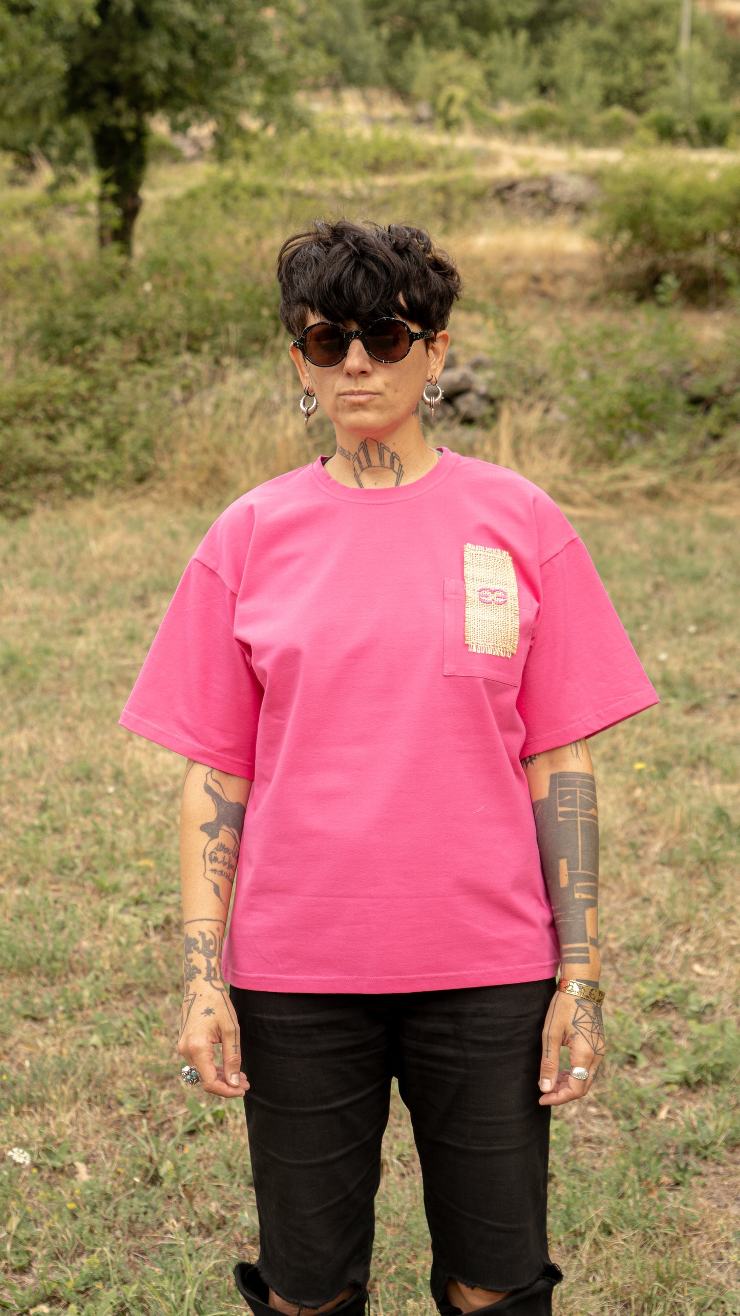 T-shirt SKKARABE.E Rose – Œuvre “SAKURA"