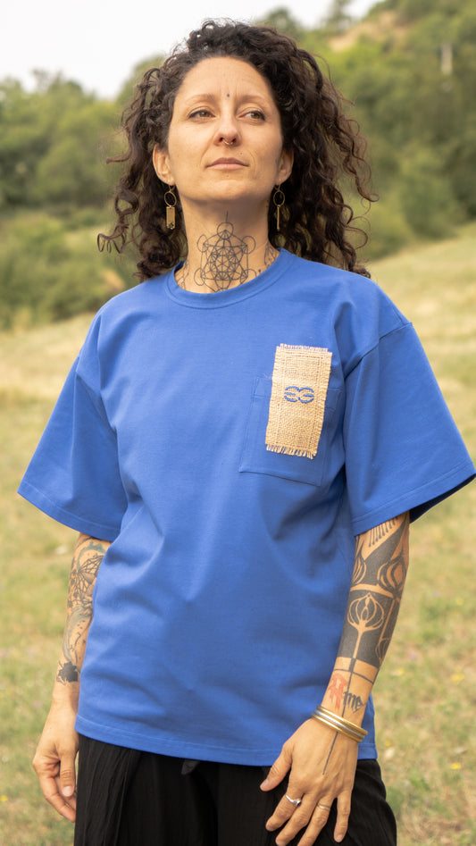 T-shirt SKKARABE.E bleu – Œuvre “DANCE"