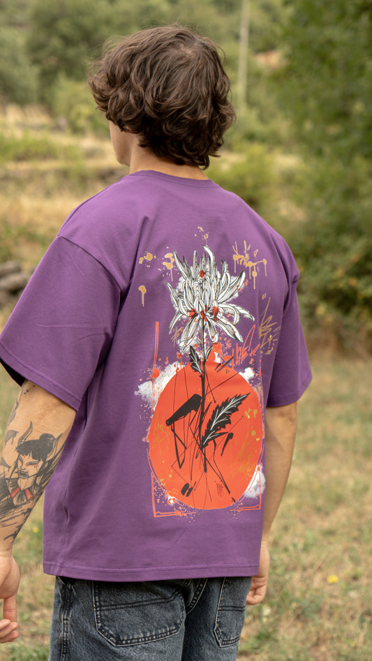 T-shirt SKKARABE.E Violet – Œuvre “IMMORTEL"