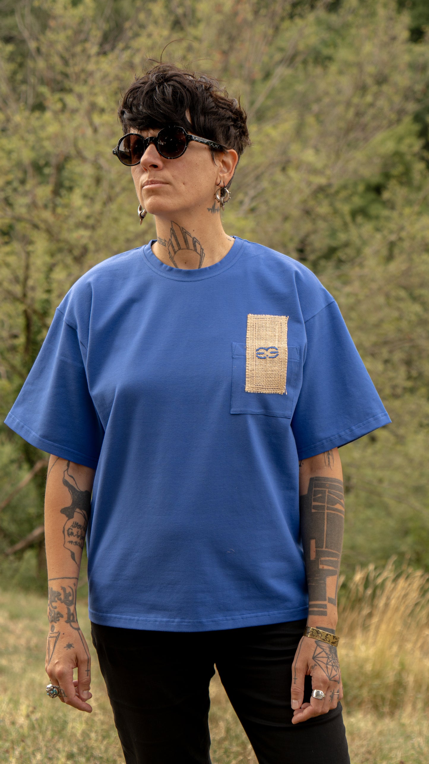 T-shirt SKKARABE.E Bleu – Œuvre “IMMORTEL"