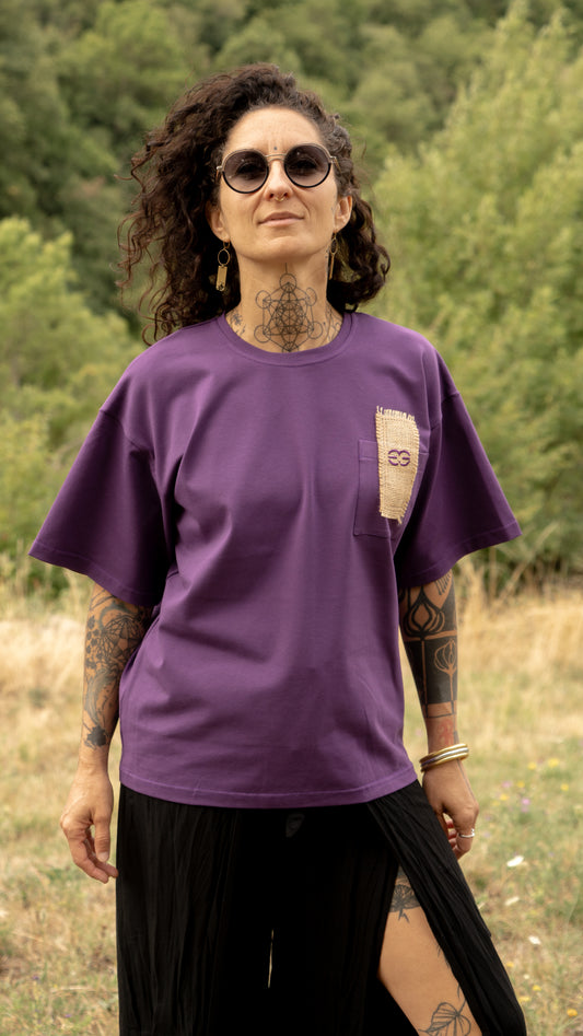 T-shirt SKKARABE.E Violet – Œuvre “IMMORTEL"