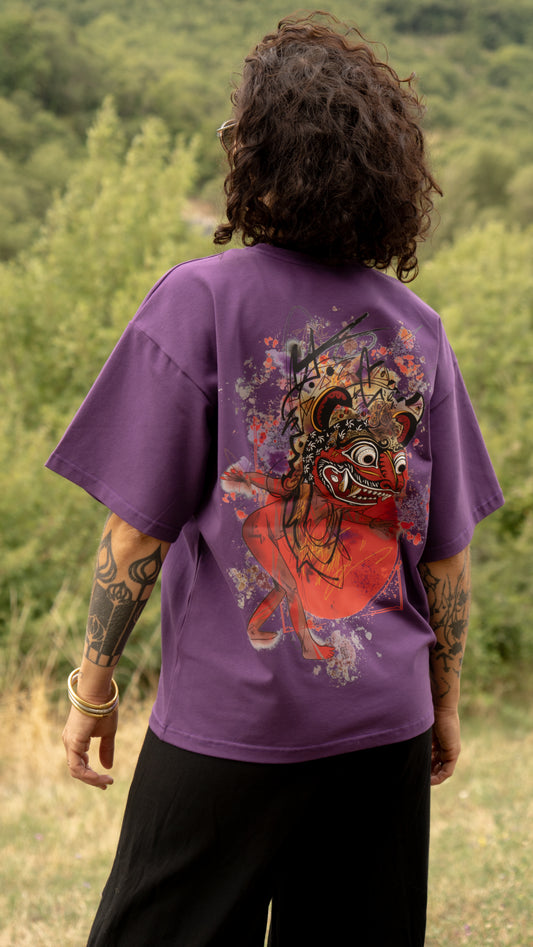 T-shirt SKKARABE.E Violet – Œuvre “DANCE"