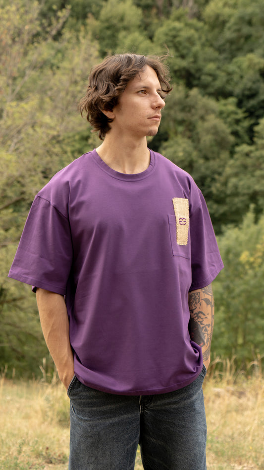 T-shirt SKKARABE.E Violet – Œuvre “DANCE"