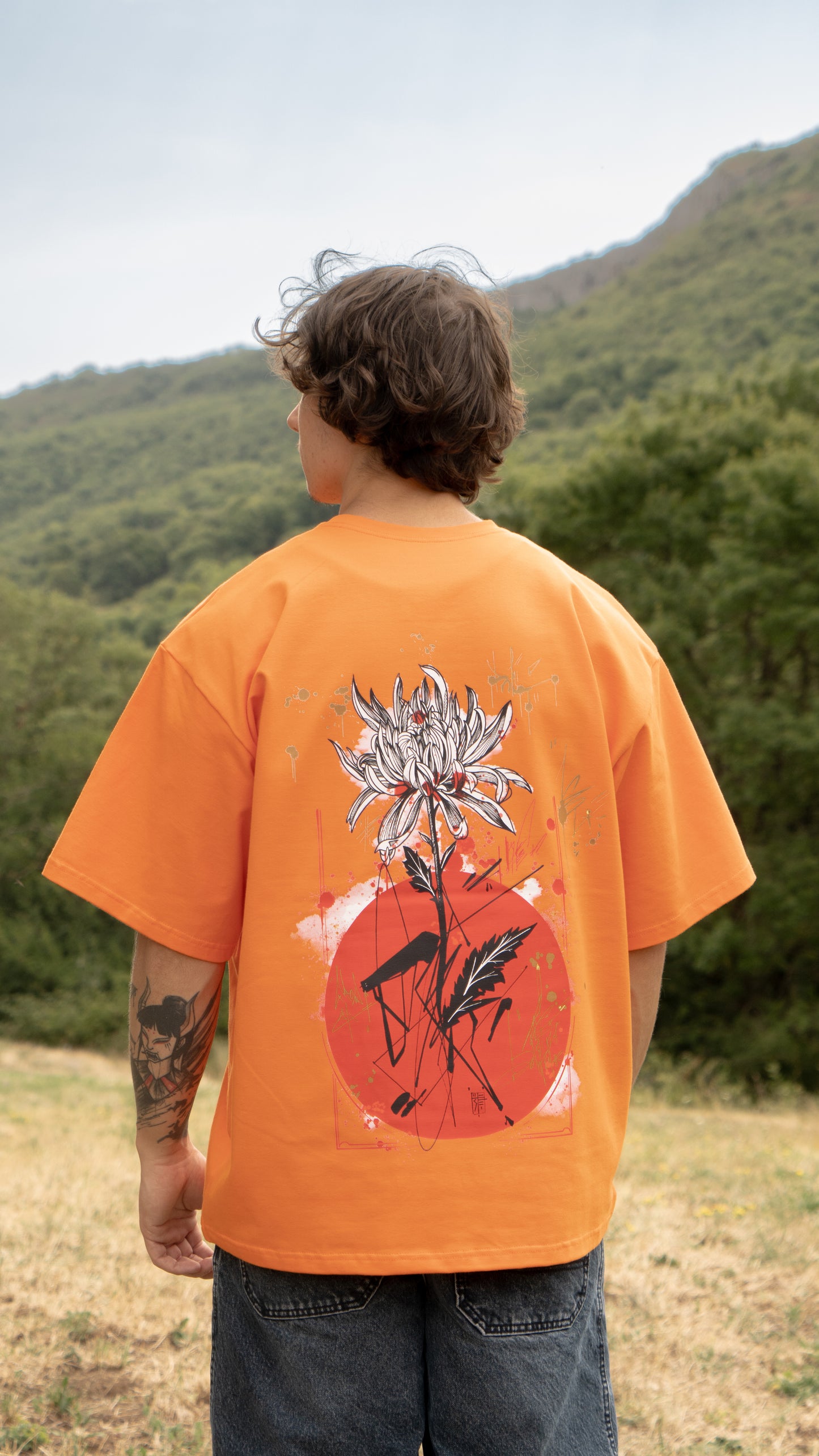 T-shirt SKKARABE.E Orange – Œuvre “IMMORTEL"